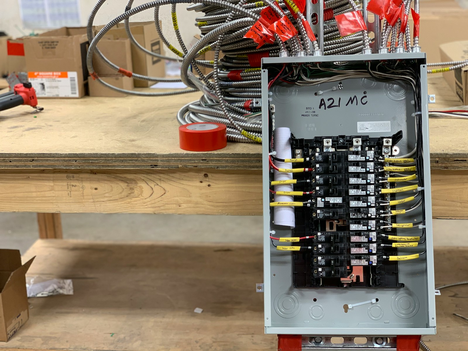 Electrical panel wiring (stand-in until a generator photo from Andrew is in)